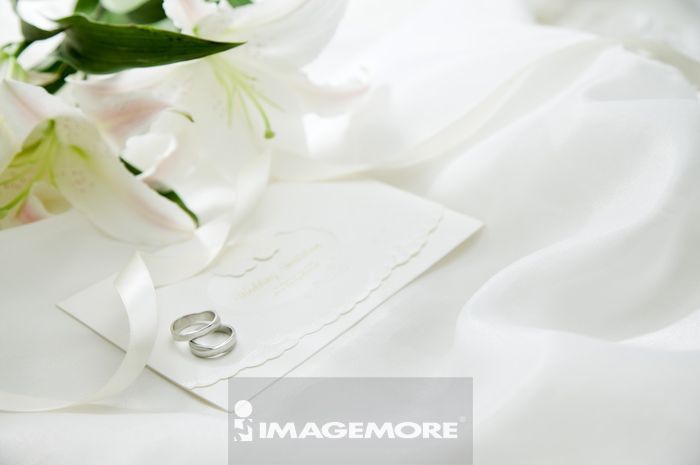 結婚 百合 結婚戒指 正版商業圖片銷售下載 Imagemore富爾特正版圖庫